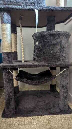 53" tall cat tree/tower - suitable for adult cats: Moving Sale 3