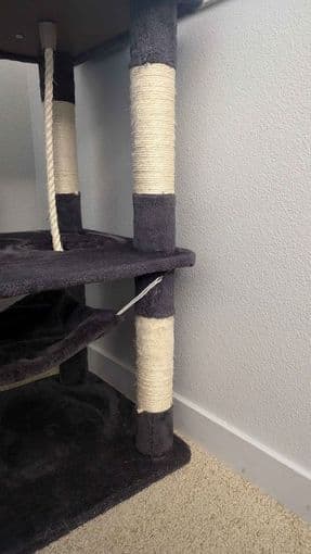53" tall cat tree/tower - suitable for adult cats: Moving Sale 4