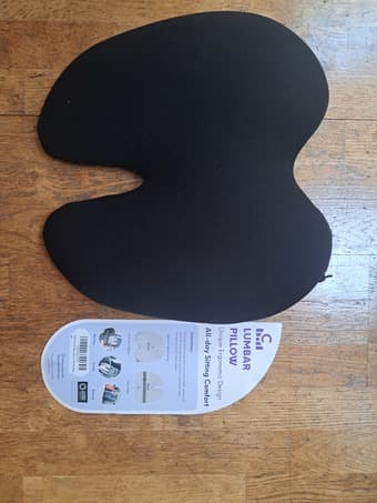 Lumbar spine support cushion for comfortable sitting 1