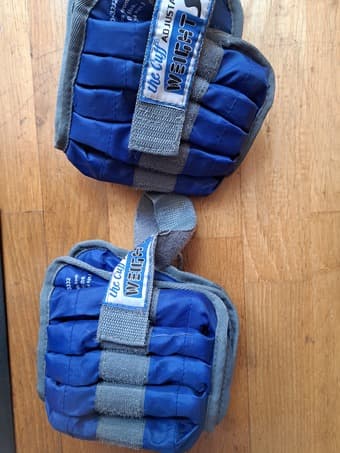 Adjustable ankle weights for training 1
