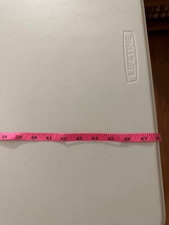 48" x 24" Table, adjustable height, like new (very good condition) 4