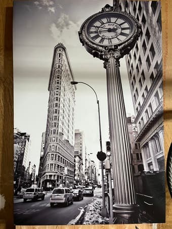 Large black and white canvas 1