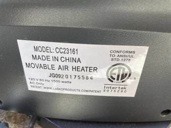 Lasko Oscillating 1500W Electric Ceramic Space Heaters 3