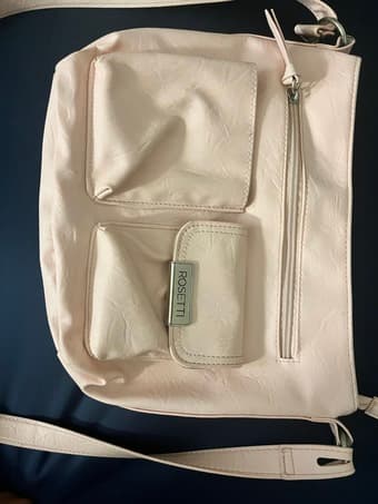 Rossetti leather bag (baby pink color) 1
