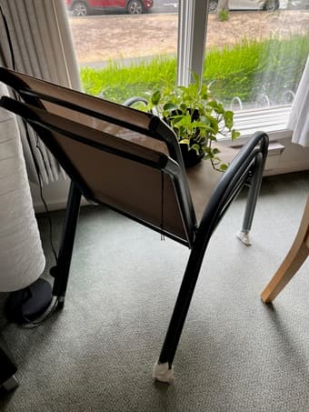 2x all-weather garden chairs 1