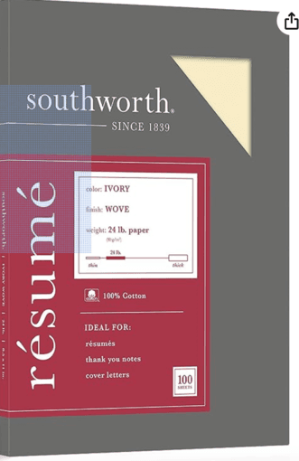 Thick Loose Leaf / Resume Paper 1