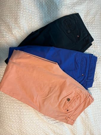 Girls Tommy Hilfiger slim fit chinos in variety of colors 1