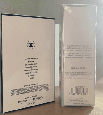 NEW & SEALED Chanel N°5 (100ml/3.4 oz) and Dior (50ml/1.7oz) Perfume! 2