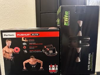 Home Gym - ab roller, pushup handles, resistance bands 1