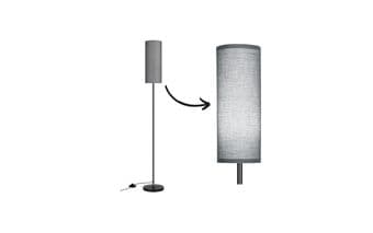 FOR SALE: Floor Lamp with Grey Shade 1