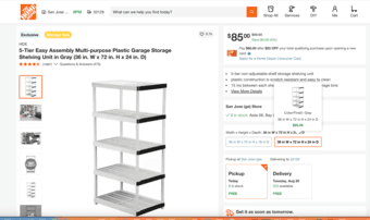 Plastic Storage Shelving Unit (4-tier) 1