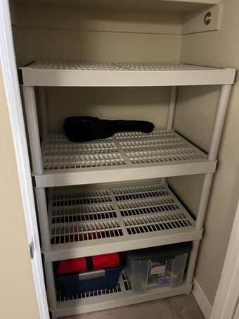 Plastic Storage Shelving Unit (4-tier) 2