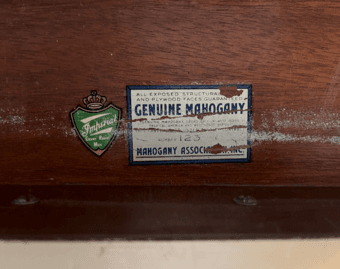 Mahogany 2-shelf bookcase with drawers 4