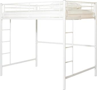 White metal FULL loft bed 3