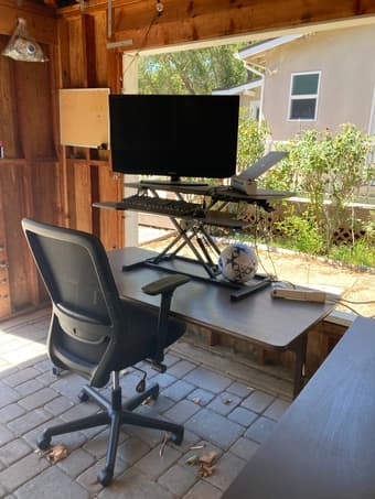 WFH Standing Desk Setup 2