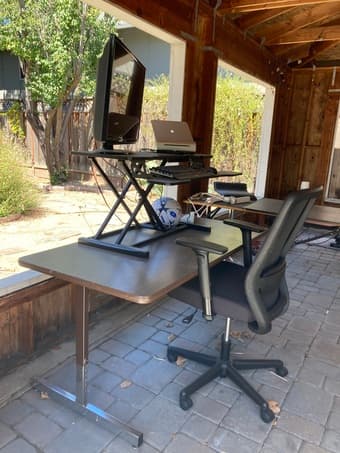 WFH Standing Desk Setup 3