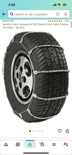 Set of snow tire chains 3