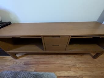 63" wooden TV stand and other move in items 1