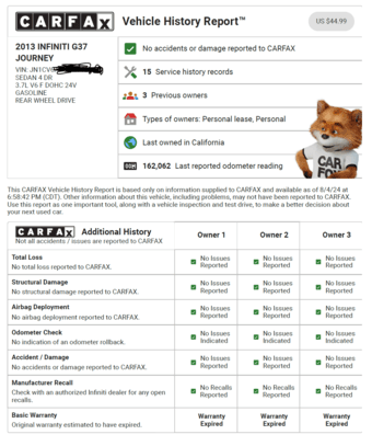 2013 Infiniti G37 Journey Sedan w/ Premium Pkg, 3.7L V6 7AT 4