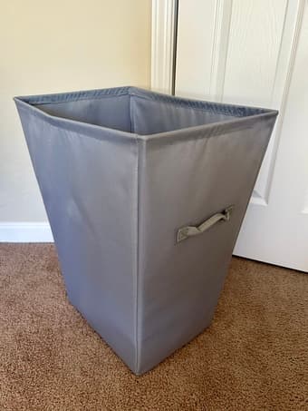 Collapsible laundry bag w/ handles & Structured laundry hamper 2