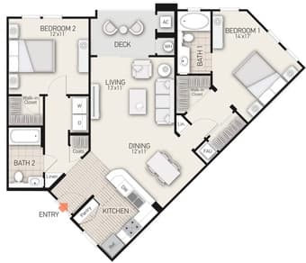 2Bed/2Bath 1055 sqft Apartment for rent in Sunnyvale-must go by 08/30 1