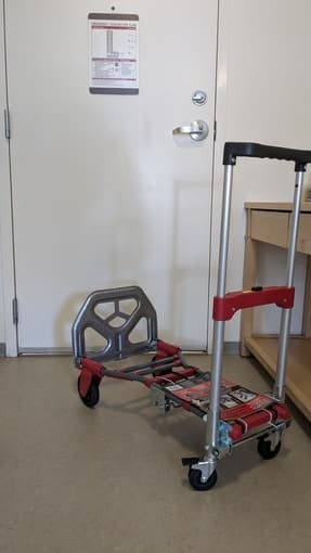 Hand truck/cart available to borrow for move-in 2