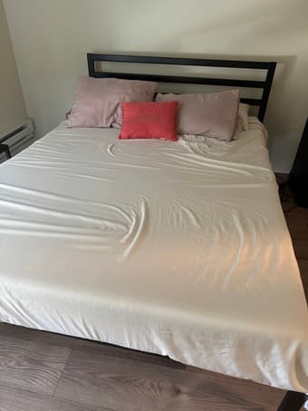 Queen Mattress and Queen bed frame - Zinus 3