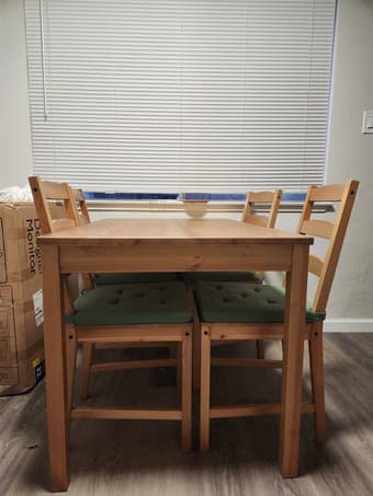Dining table and chairs 1