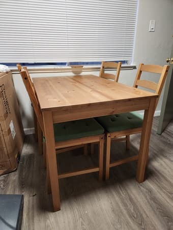 Dining table and chairs 2