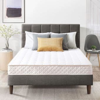 QUEEN Bed Frame + Mattress + Mattress Topper 3