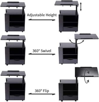 Swivel Tray desk 3