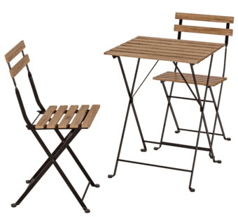 Outdoor table + 2 chairs 1