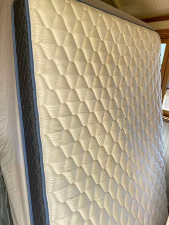 Hardwood Full Bedframe, Box, Mattress 2