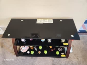 Glass TV Stand - Pick Up at Stanford West! 2