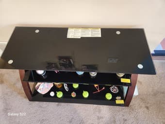 Glass TV Stand - Pick Up at Stanford West! 3