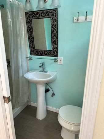 Fully furnished master bedroom with bath for long term tenant from now 4