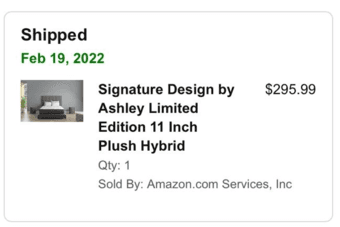 Finley Grey Queen Wood Panel Bed + Mattress (or buy individual) 2