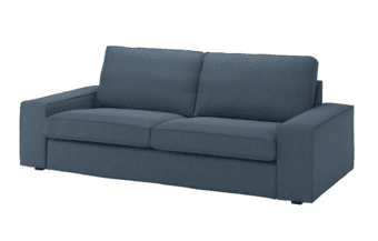 New low price: Ikea Kivik Gunnared Blue Sofa Couch + Optional Armchair 1