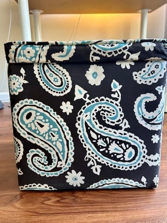 Storage cube ottoman 1