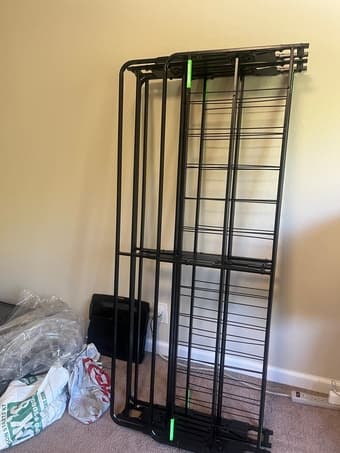 Queen size folding metal bed frame 1