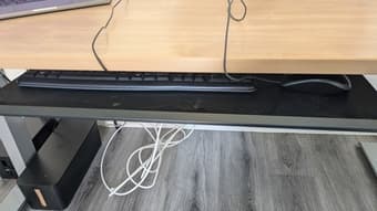 Keyboard and mouse tray for under the desk 2