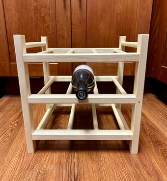 Wooden Bottle Rack 1