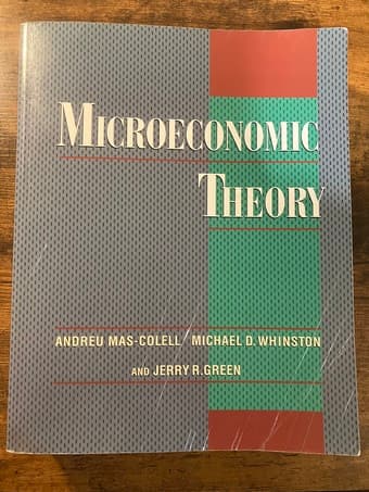 Microeconomic Theory (MWG) -- Paperback 1
