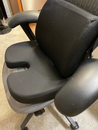 Back support for office chair 1