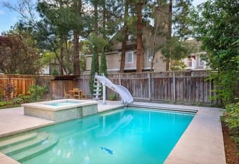 Large Private Master Bedroom @ Mountain View Pool House 3