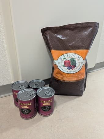 FREE Fromm dog food (dry and canned) 1