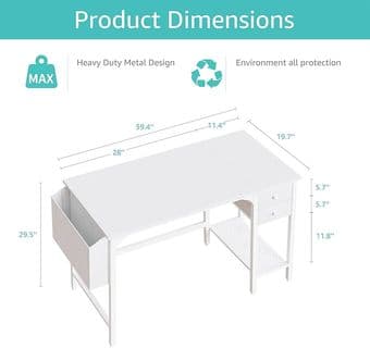 White Desk Available at a Student-Friendly Price 2
