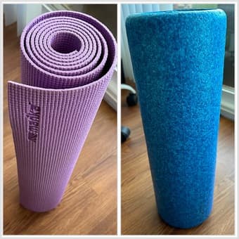 Yoga Mat + workout mats + foam roller 1