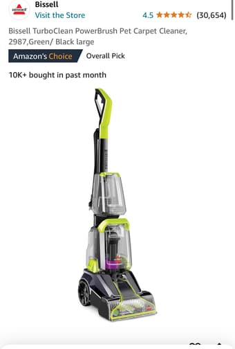 Bissell carpet cleaner 1