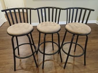 Moving Sale - Modern Stools and a Floor Lamp 1
